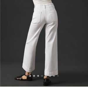 Anthropologie The Colette cropped wide-leg jeans by Maeve